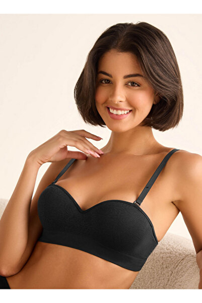 FAV حمالة صدر جاكار زهرية متعددة الاتجاهات بدون درزات مع أشرطة قابلة للتعديل