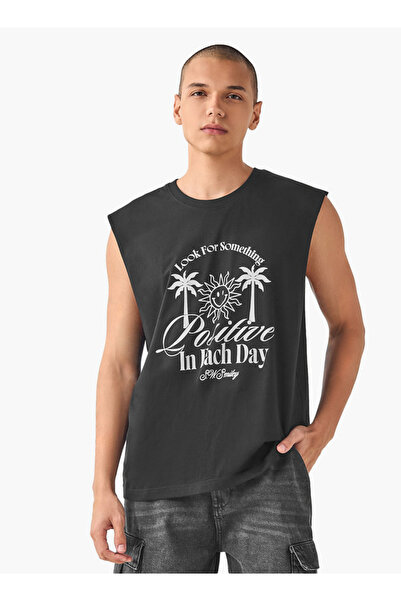 SP Characters Graphic Print Sleeveless Vest