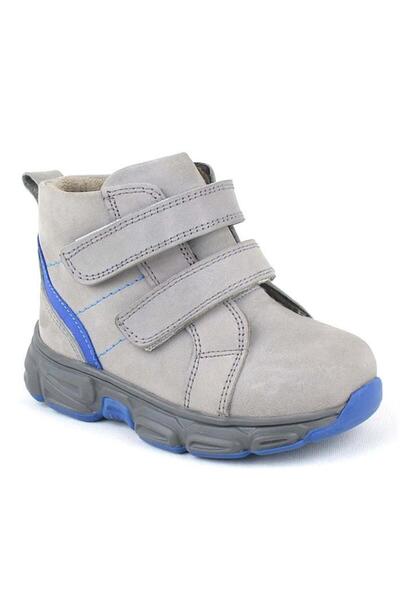 Rakerplus Genuine Leather Gray Velcro Sports Baby Boy Boots