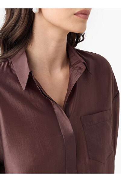 FAV Relaxed Fit High Low Shirt with 3/4 Sleeves