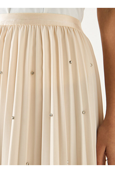 Iconic Pleated Diamonte Studded Skirt