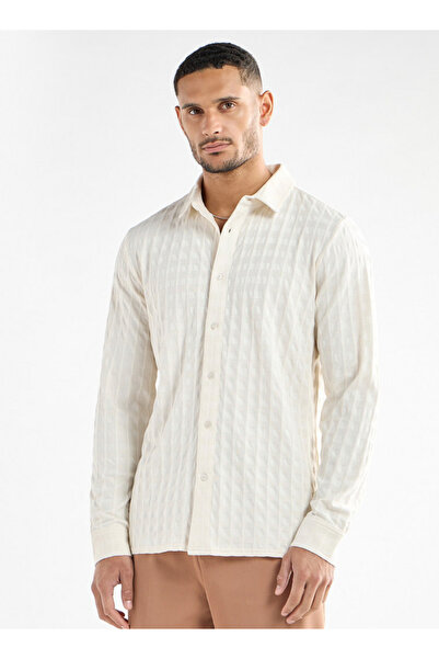 FAV Textured Shirt with Long Sleeves