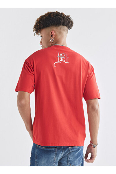 FAV Printed Crew Neck T-shirt with Short Sleeves