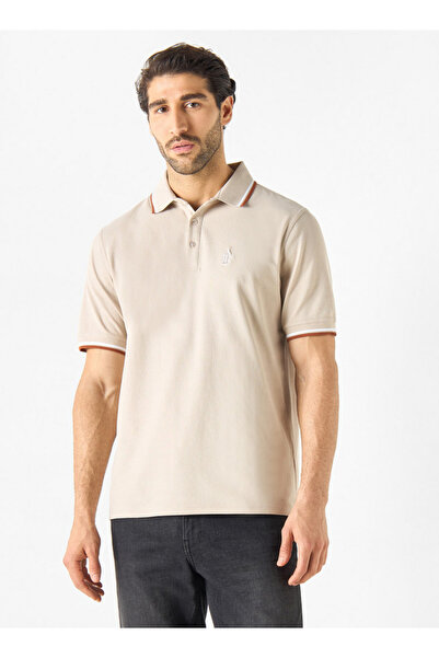 Emperor تي شيرت بولو مطرز بشعار Emperor Jeans مع تفاصيل جانبية