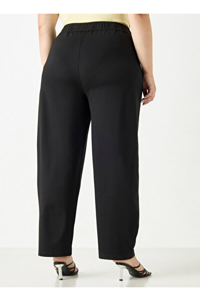 Ulla Popken Plus Size Ulla Popken Pants with Elasticated Waistband