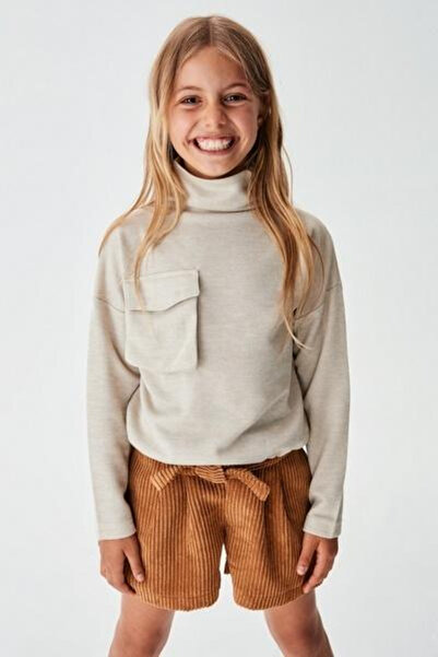 nk kids Kidage Kız Çocuk Kadife Şort 51316