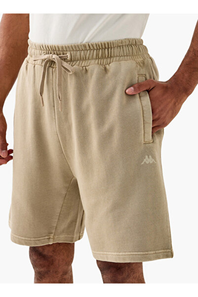 Kappa Textured Shorts with Drawstring Closure and Pockets