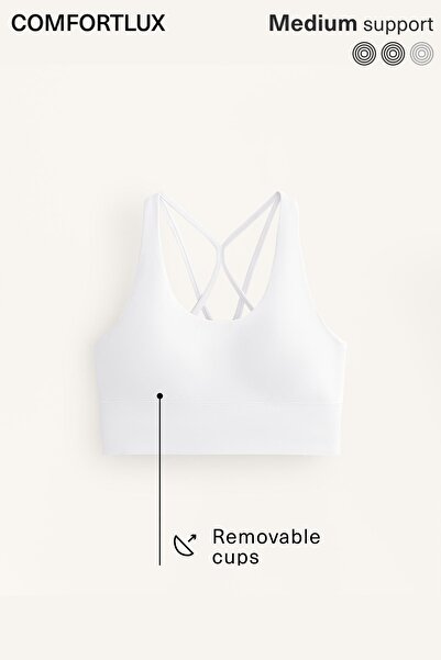 Oysho Comfortlux medium support sports bra with cups