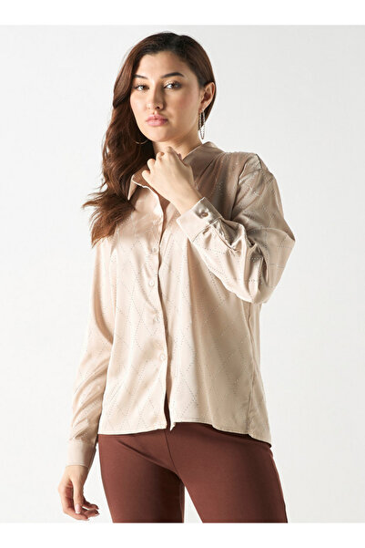 FAV قميص مزين بالكامل بأكمام طويلة