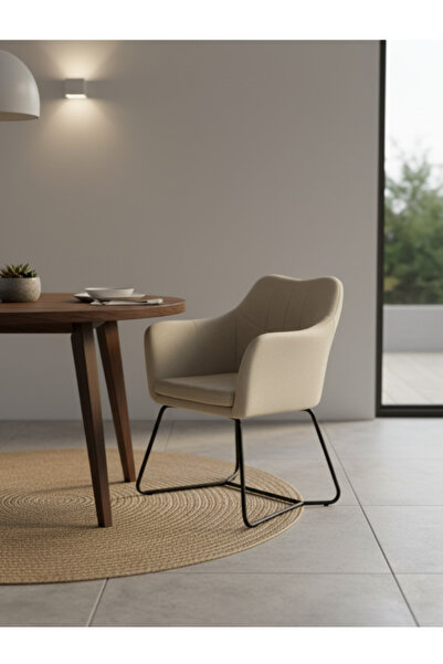 BEC24 Modern single seat chair with metal legs