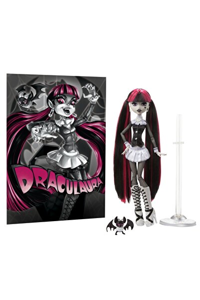 mattel Papusa Monster High Reel Drama Doll Draculaura in Black And White