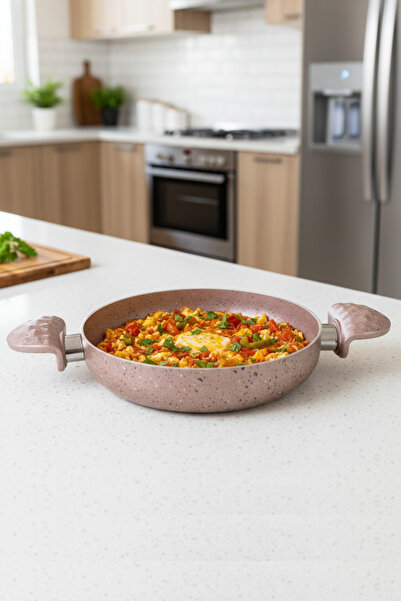 MEŞELER Granite 20 Cm Egg Sahan Rose