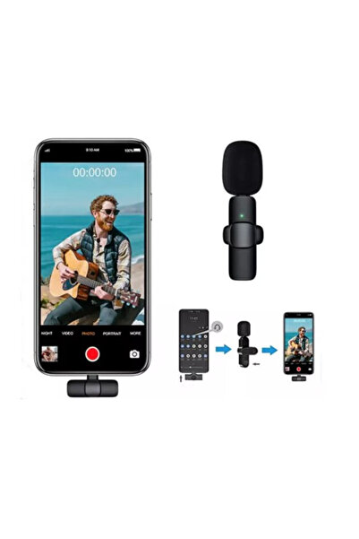 OEM Microfon wireless K8 tip lavalieră USB tip C sau conector iPhone