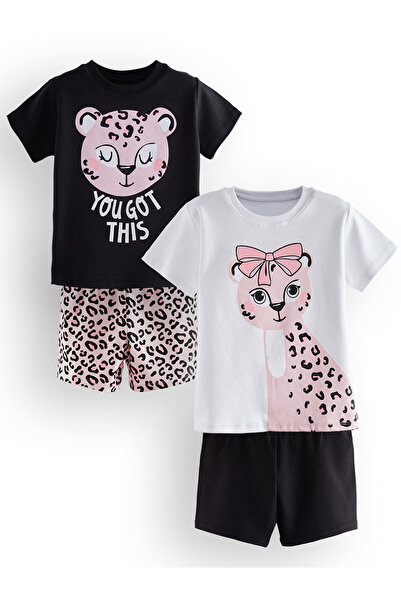 Denokids Leopárd lány 2 részes pizsama szett