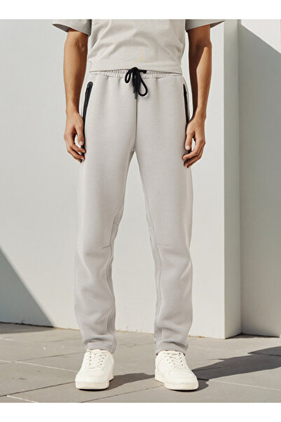 Kappa Track Pants with Drawstring Closure and Zip Pockets