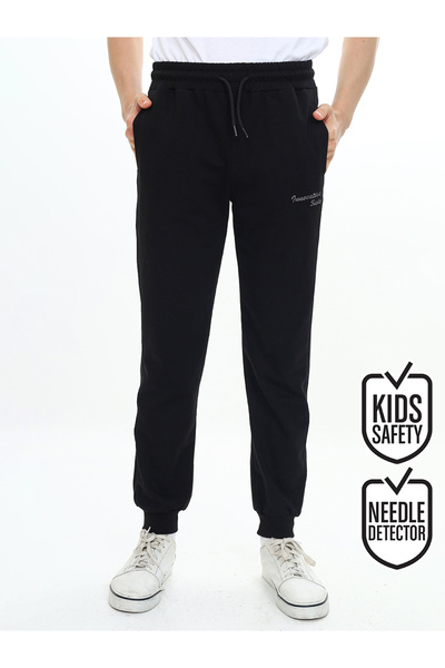 Denokids Boy's Black Sweatpants