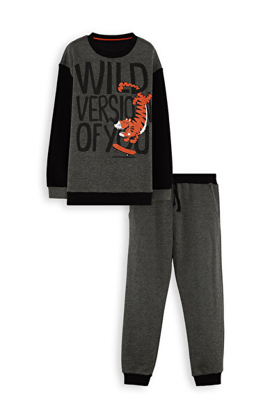 Denokids Σετ αθλητική φόρμα Wild Oversize Boy's Grey