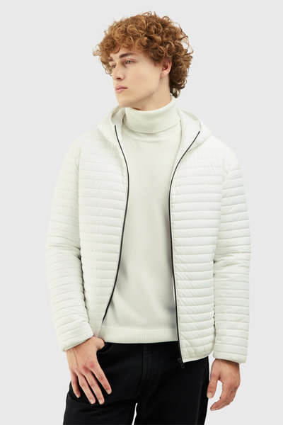 D1fference Erkek İçi Astarlı Su İtici Rüzgar Geçirmez Elyaf Dolgulu Dik Yaka ...