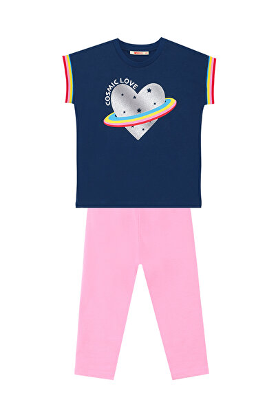 MSHB&G Cosmic Love Girl's Summer T-Shirt Leggings Set