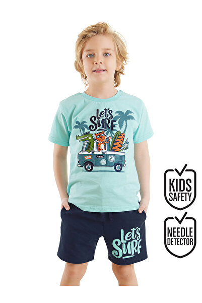 Denokids Σετ σορτς μπλουζάκι Let's Surf Boy