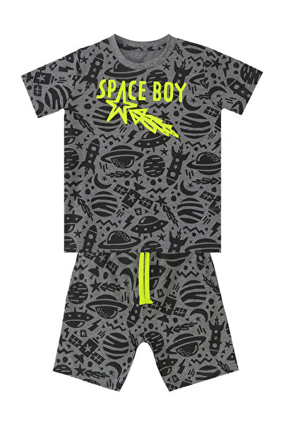 Denokids Sommer-Set aus T-Shirt und Shorts mit Weltraumrakete für Jungen