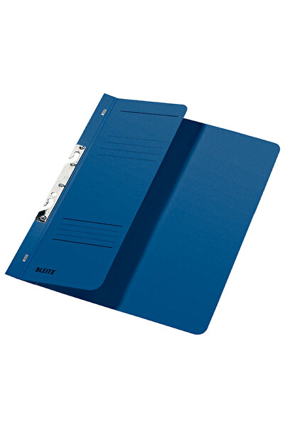 Leitz 1/2 A4 cardboard file with rail, stapled, 170 sheets, blue