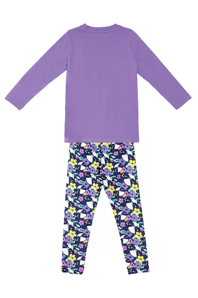 Denokids Sloth Girl Child Tunic Tights Set