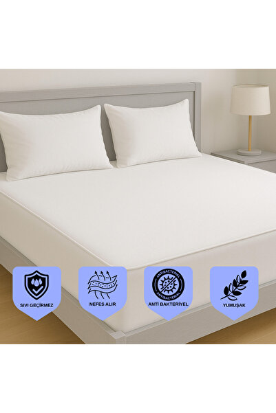 DeLavinDa Pamuklu Fitted Full Kenar Su Sıvı Geçirmez Yatak Koruyucu Alez Çarşaf