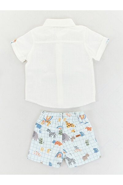 Midimod Baby Boy Festive Tie Shirt Shorts Set of 3