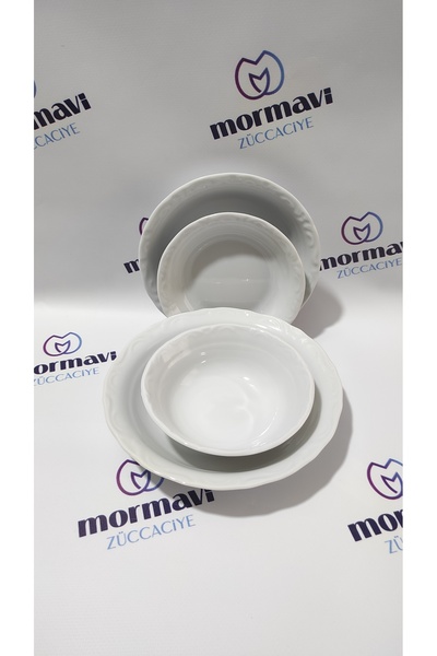 Porland Porselen Anadolu Beyazi 24 Parça 6 Ki?şi?li?k Yemek Takimi