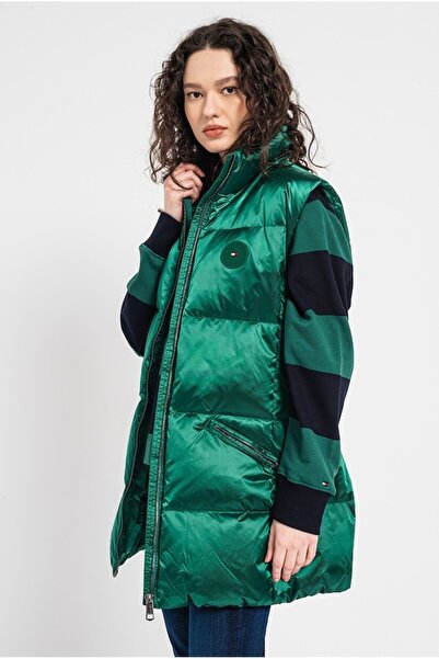 Tommy Hilfiger Puffer jacket with zipper, Electric green, M