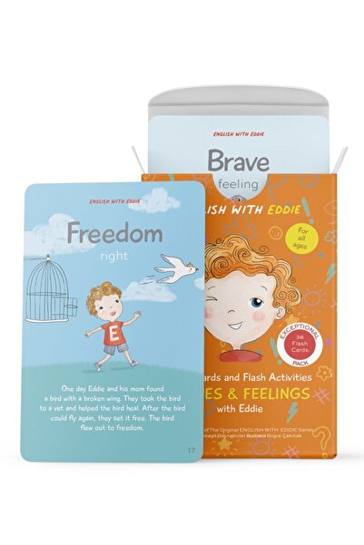 ENGLISH WITH EDDIE Flash Cards And Flash Activites Values & Feelings With Eddie