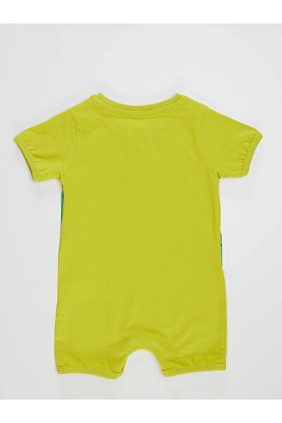 Denokids Crocodile Baby Boy Cotton Summer Green Jumpsuit