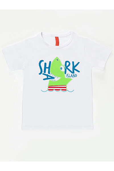Denokids Shark Island Boys T-Shirt Shorts Set