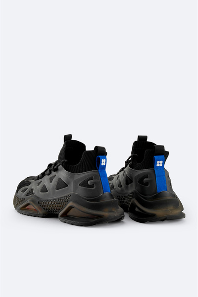 Avva Men's Sneakers - Black, Flexible Sole, A32Y8001