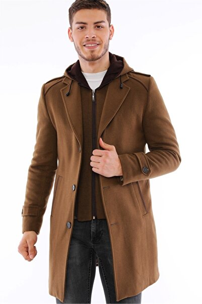 Dewberry PLT8401 ERKEK PALTO-CAMEL