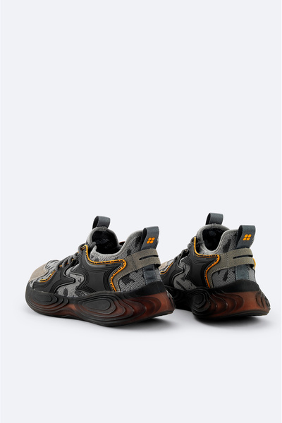 Avva Ανδρικό πάνινο παπούτσι με εύκαμπτη σόλα σε γκρι χρώμα A32y8003