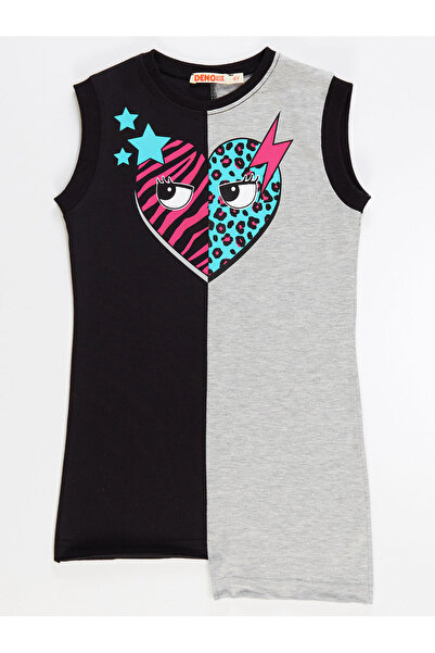 MSHB&G Dívčí letní šaty - Star Leo, Černošedá