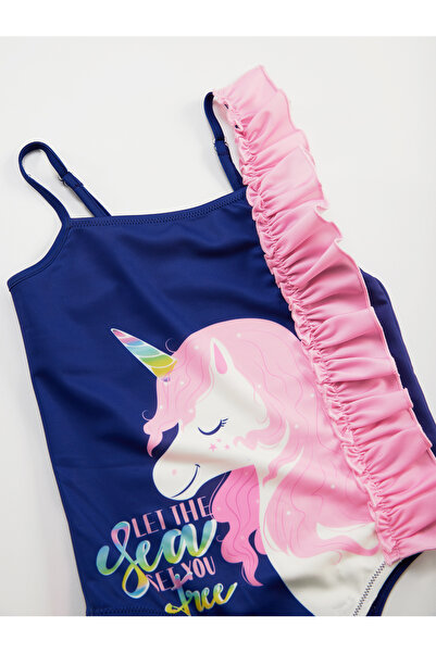Denokids Frilly Unicorn Girl's Swimsuit