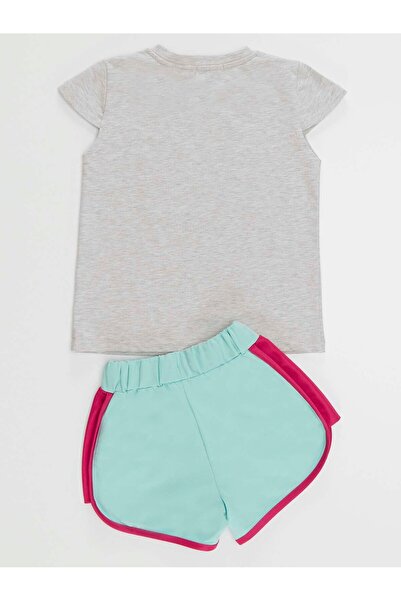 MSHB&G Sada šortek s květinovým jednorožcem pro dívky