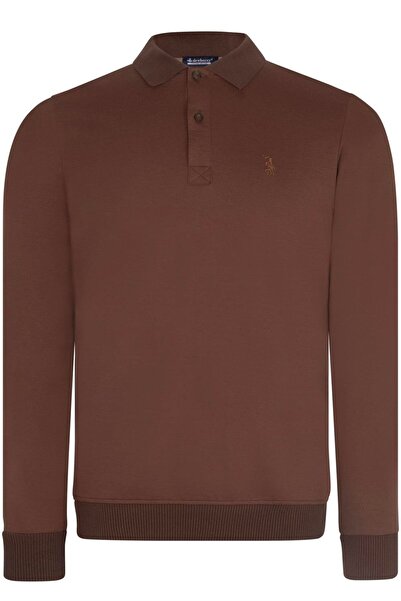 Dewberry V4007 DEWBERRY ERKEK SWEATSHIRT-KAHVE