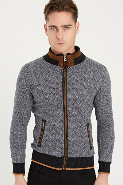 Dewberry 1021 ERKEK SWEATSHIRT-BALIKSIRTI LACİVERT