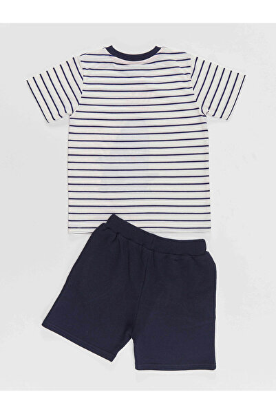 Denokids Dude Shark Erkek Çocuk T-shirt Şort Takım