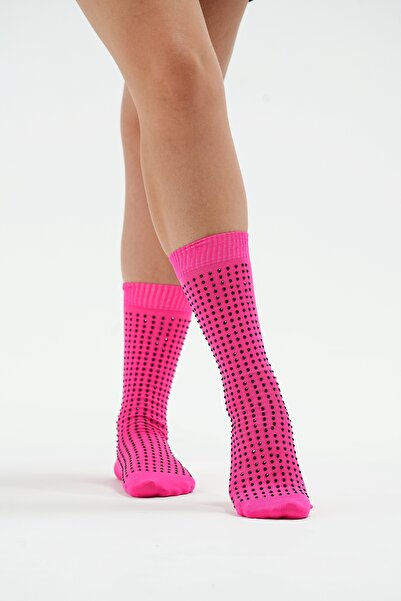 Muse Of Socks Fully M'gems Pembe Kaydırmaz Spor Çorabı