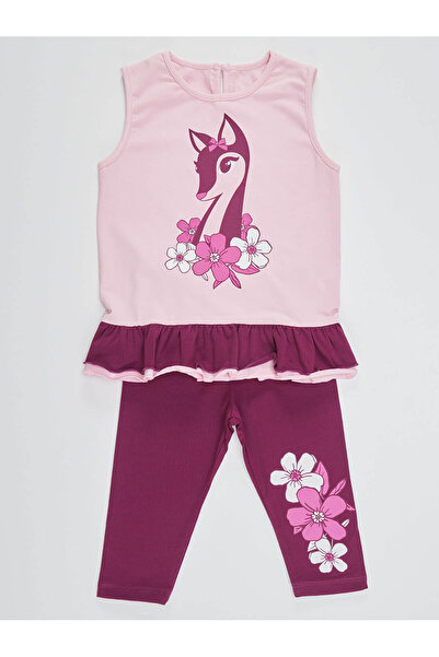 Denokids Frilly nyári ujjatlan póló és tunika leggings szett lányoknak