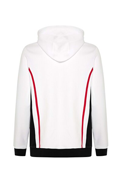 Kartal Yuvası Πέσιτσας Σ.Κ. Φούτερ Bjk Umbro 25/26 Team Training Cotton Ανδρικό με κουκούλα ΛΕΥΚΟ