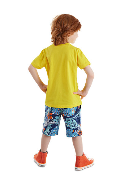 Denokids Hawai Korsan Erkek Çocuk Yazlık T-shirt Şort Takım