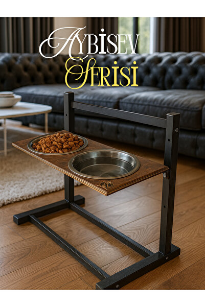 Genel Markalar Kedi-Köpek Standı Ayarlanabilir 3 Yükseklik 2 Paslanmaz Çelik ...