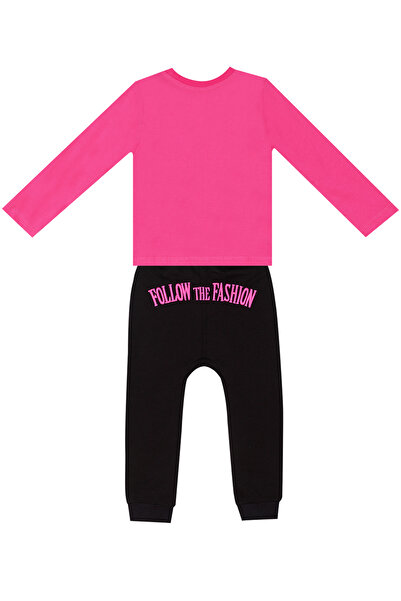 Denokids Комплект для дівчинки з короткою сорочкою та брюками Zebra Fashion