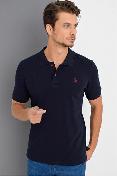 Dewberry T8561 Men's T-Shirt-Dark Blue